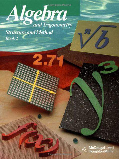 Algebra and Trigonometry: Structure and Method, Book 2